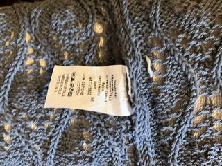 Chaqueta larga punto calada gris Renara & go