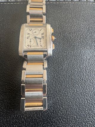 Cartier Tank Cronógrafo Oro y Acero
