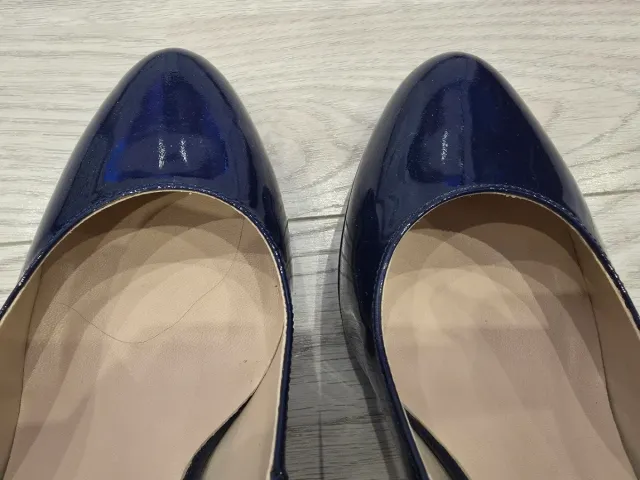 Zapatos de tacón azul T.40 ELODIE