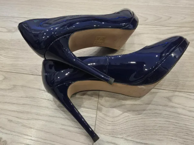 Zapatos de tacón azul T.40 ELODIE