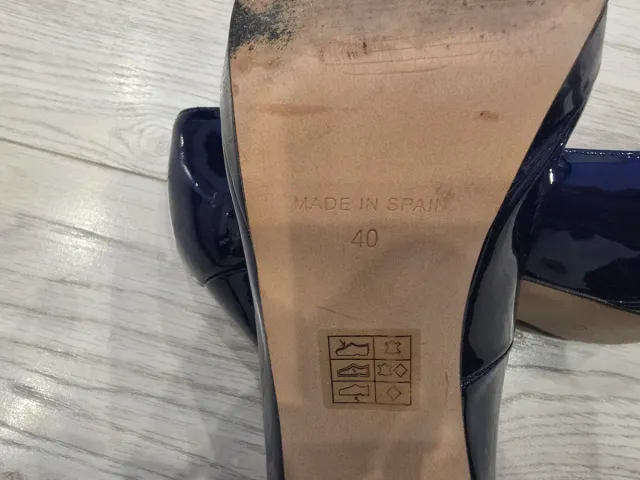 Zapatos de tacón azul T.40 ELODIE