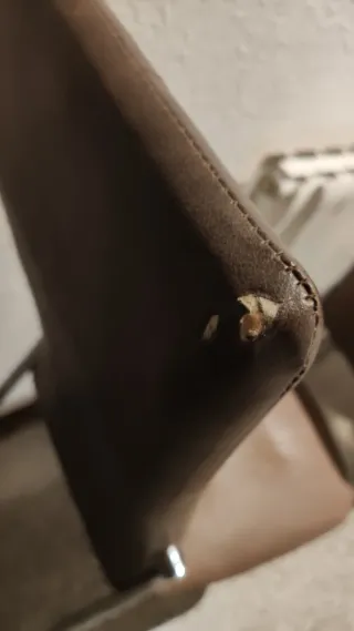 4 Sillas Marrones Piel Sintética