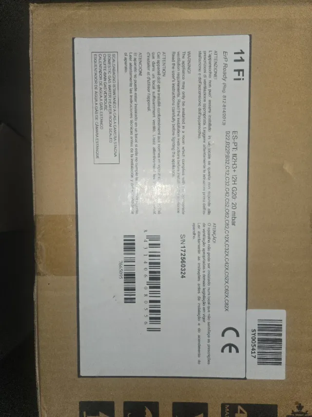 Calentador de agua a gas natural BAXI 11 Fi