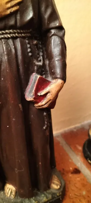 Statua San Francesco in gesso policroma