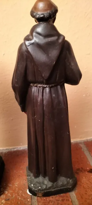 Statua San Francesco in gesso policroma