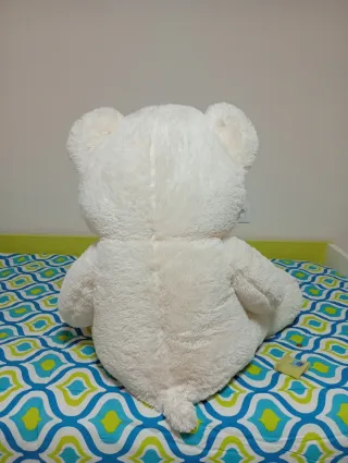 Oso de peluche blanco grande