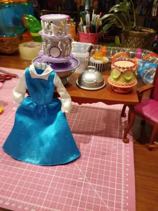 Pack Mesa Bella y Vestido Azul