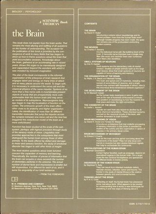 THE BRAIN - A "Scientific American" Book (1979)