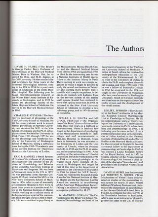 THE BRAIN - A "Scientific American" Book (1979)