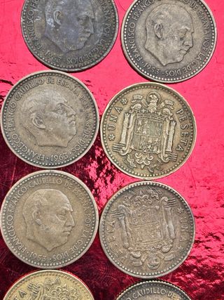 Monedas de Franco (1 Peseta) - 1953, 1961, 1966