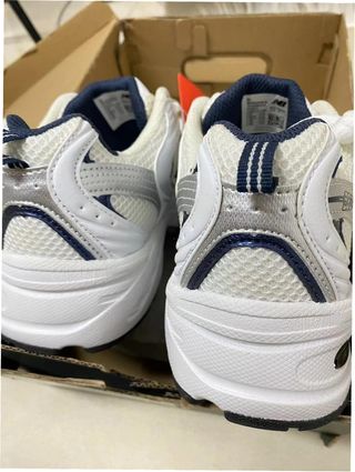 New Balance 530 Blancas Plata Azul Talla 39