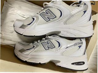 New Balance 530 Blancas Plata Azul Talla 39