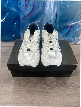 New Balance 530 Blancas Plata Azul Talla 37