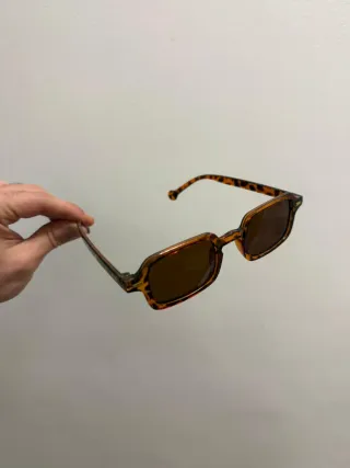 Occhiali da sole UV400 fantasia leopardata vintage