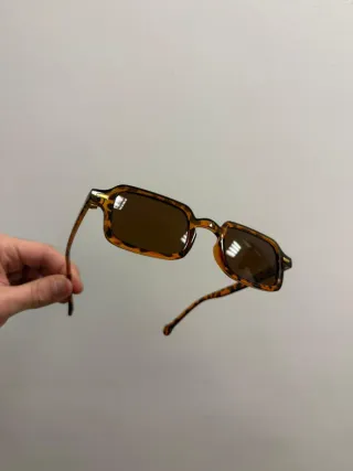 Occhiali da sole UV400 fantasia leopardata vintage