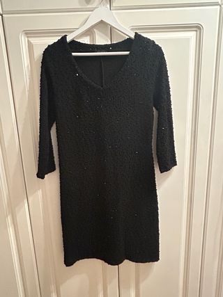 Conjunto dVestido y chaqueta fiesta lentejuelas