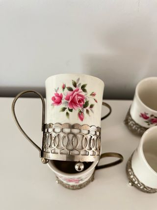 Set di 6 tazze antiche di Enoch Wedgwood