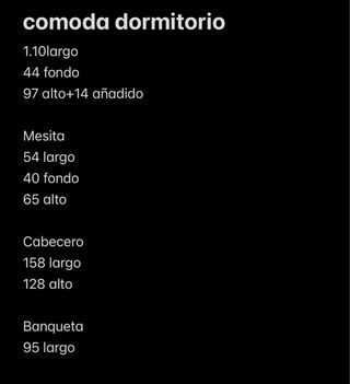 ECONÓMICO!! Conjunto Muebles Dormitorio Madera