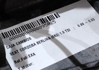 Seat exa caja de cambios cordoba berlina 6k2 95025