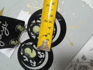 Pendientes Yuyi Flamenca Negro y Dorado