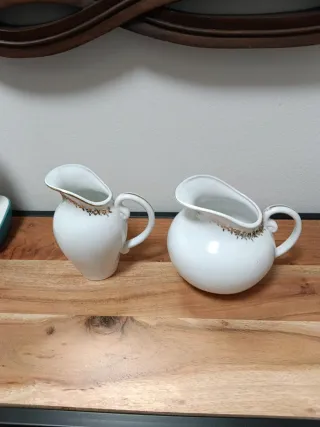 Juego de 2 lecheras antiguas