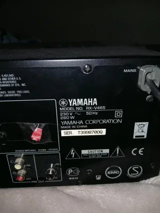 Amplificador Yamaha RX-V465 Negro