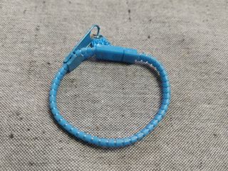 Pulsera Cremallera Divertida - Azul