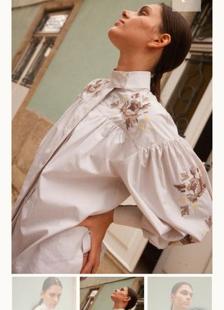 Camisa Beige Bordada Maveric Talla S