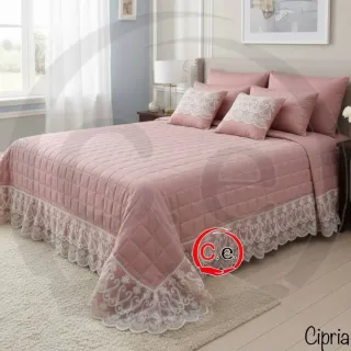 Copriletto Anastasi Bianco con Pizzo