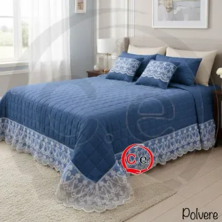 Copriletto Anastasi Bianco con Pizzo