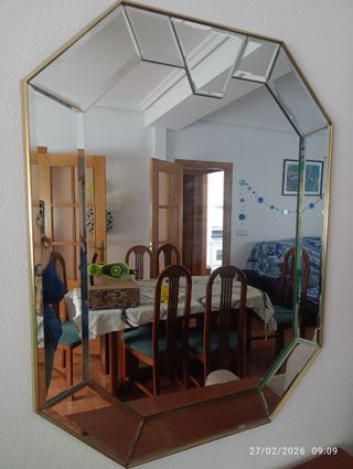 Espejos de pared dorados