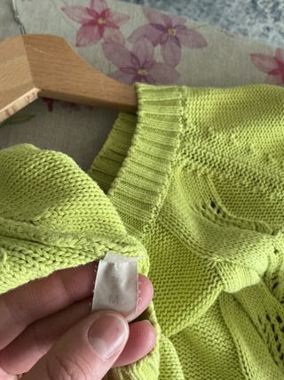 Maglione Benetton verde lime