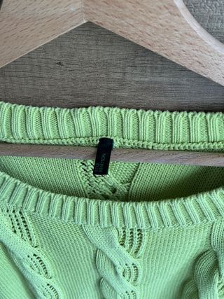 Maglione Benetton verde lime