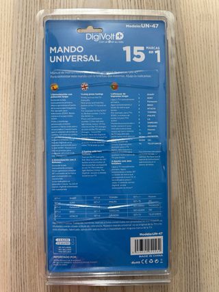 Mando Universal lila con Luz LED (Para 15 Marcas)