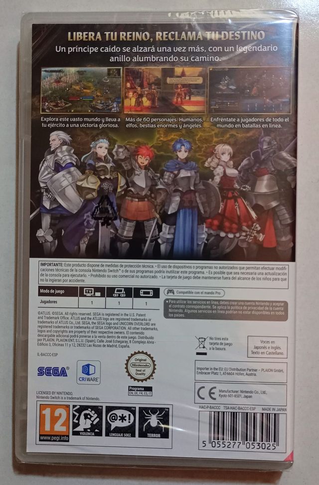 Unicorn Overlord Switch Precintado ES