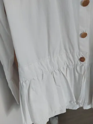 Camisa blanca Puri Puntos Talla M
