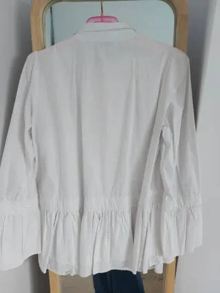 Camisa blanca Puri Puntos Talla M