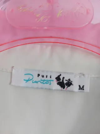 Camisa blanca Puri Puntos Talla M