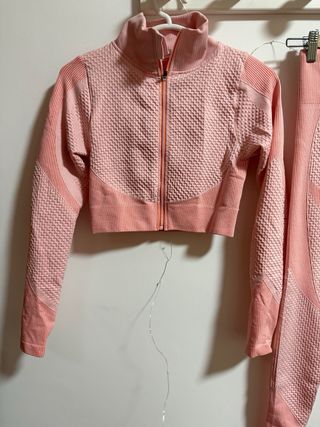 Conjunto deportivo 3 piezas rosa