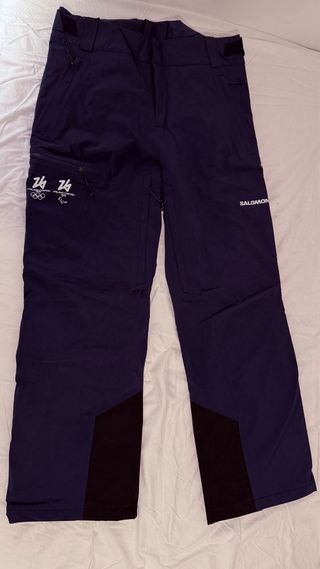 Pantalones de esquí/trabajo azules con tirantes