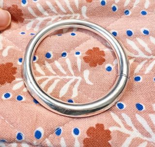 Pulsera de plata estilo aro