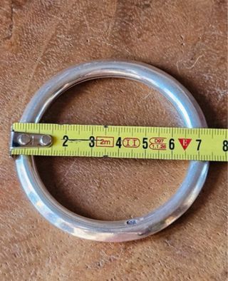 Pulsera de plata estilo aro