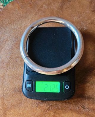 Pulsera de plata estilo aro