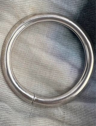 Pulsera de plata estilo aro