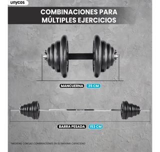 Set Mancuernas Hierro Fundido 50kg