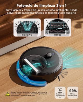 Aspirador y Fregasuelos 3 en 1 TIPO ROOMBA