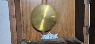 Reloj de Pared Antiguo Madera y Dorado