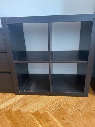 Estantería Kallax Negro-Marrón