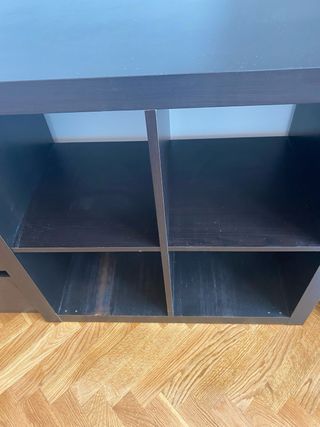 Estantería Kallax Negro-Marrón