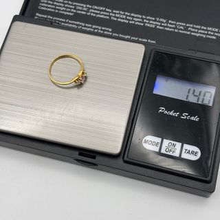 Anillo oro 18kt con gema rosa